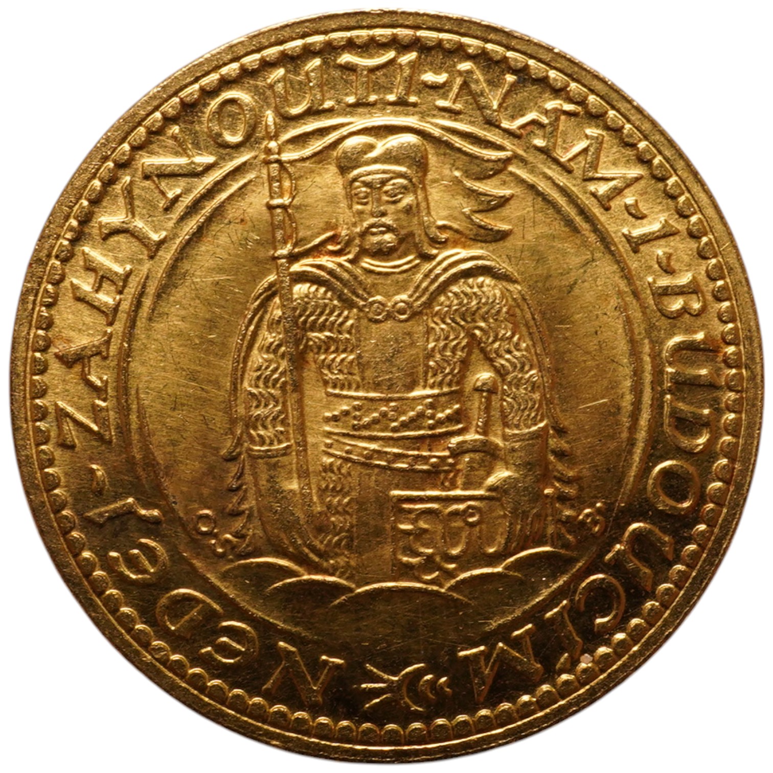 Czechoslovakia gold coins, First Republic, 1 gold Dukat 1931, KM.8, UNC.